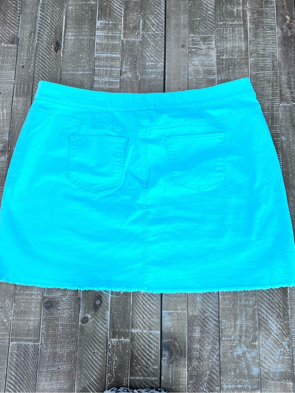 Ruby Rd. Bright Turquoise Mini Skort with Patch Pockets - Picture 5 of 6
